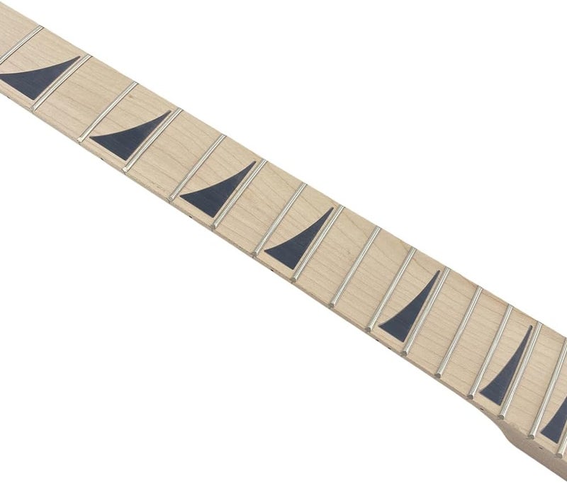 ModouString Maple Guitar Neck 24 fret 25.5 inch Shark fin Inlay Locking Nut DIY - Image 4